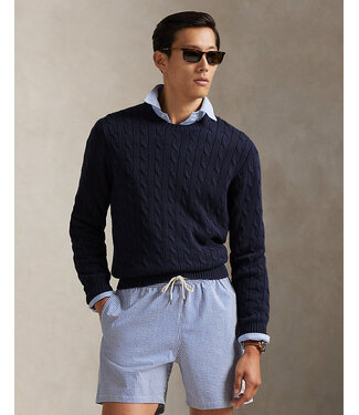 POLO RALPH LAUREN Cable-Knit Cotton Crewneck Sweater