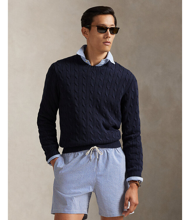 POLO RALPH LAUREN Cable-Knit Cotton Crewneck Sweater