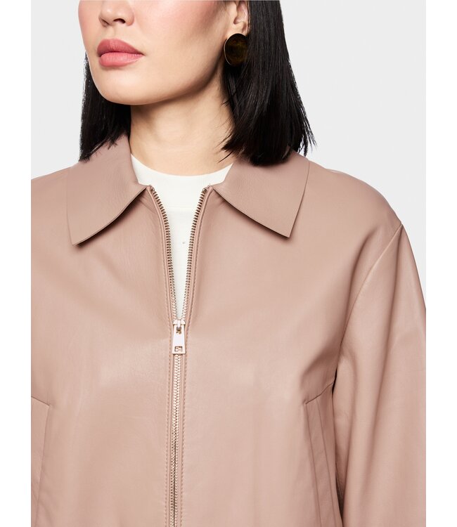 MARC CAIN Veste en Cuir Nappa d’Agneau « Rethink Together »