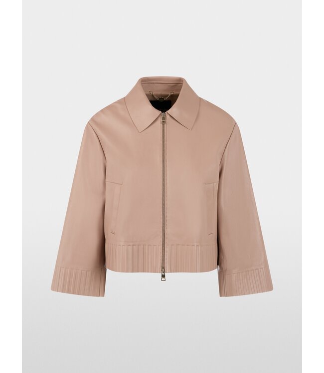 MARC CAIN Veste en Cuir Nappa d’Agneau « Rethink Together »