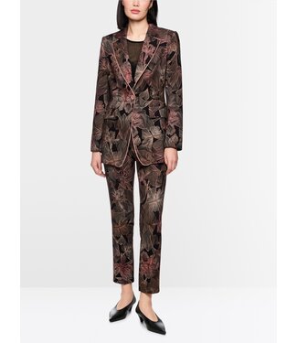 MARC CAIN Blazer à Imprimé Floral en Jersey Scuba