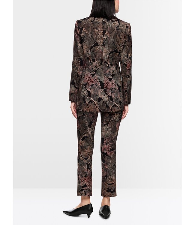 MARC CAIN Blazer à Imprimé Floral en Jersey Scuba