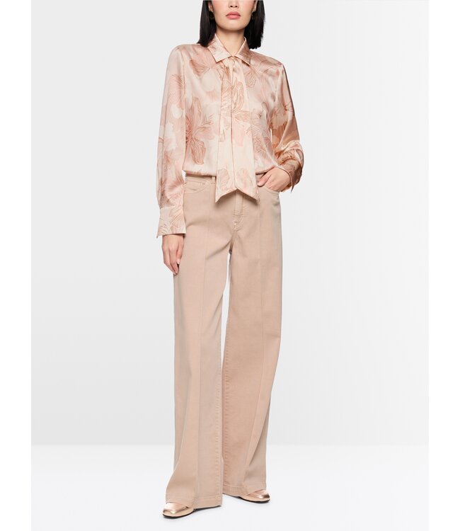 MARC CAIN Blouse à Nœud en Mélange de Soie