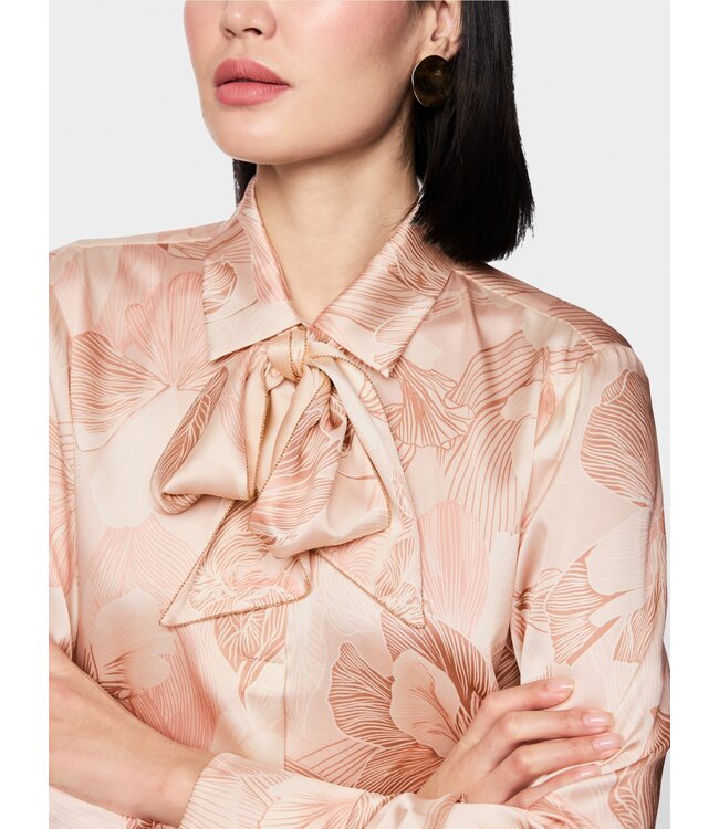 MARC CAIN Blouse à Nœud en Mélange de Soie