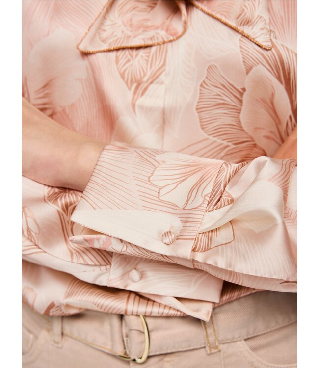 MARC CAIN Silk Blend Bow Blouse