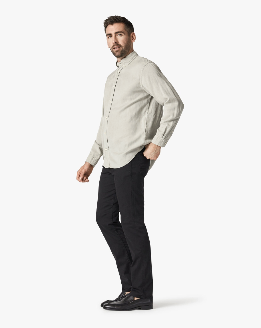 Courage Straight Leg Pants in Black Twill