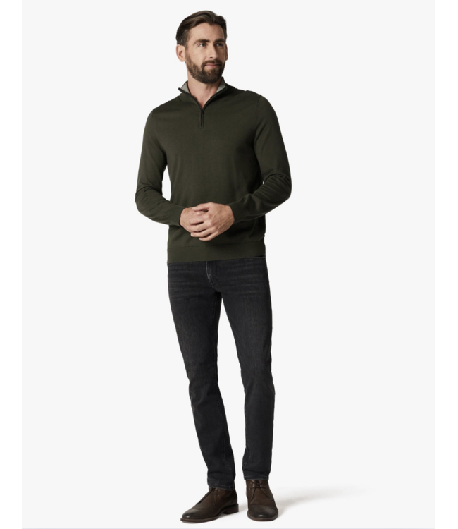 34 HERITAGE Cool Tapered Leg Jeans In Dark Smoke Refined