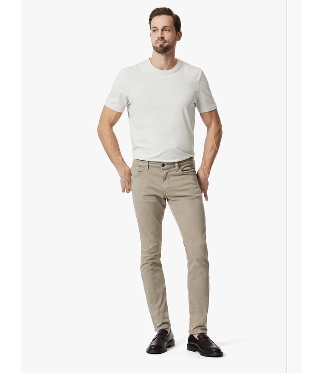 34 HERITAGE Pantalon cool à jambe fuselée en sergé champignon