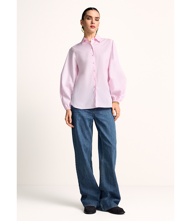 RIANI Poplin Blouse with Balloon Sleeves