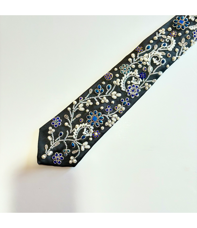 ZARS LONDON Cravate Midnight Bloom Luxe II