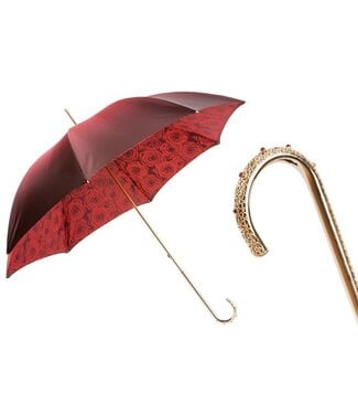 PASOTTI Red Roses Double Cloth Umbrella PASOTTI Red Roses Double Cloth Umbrella