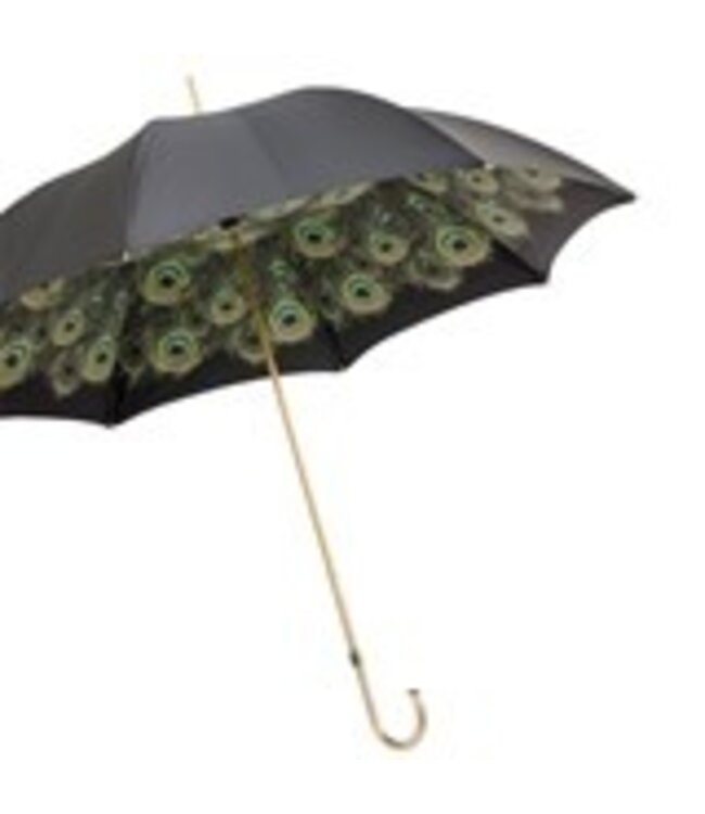 PASOTTI Umbrella with Peacock Interior, Double Cloth