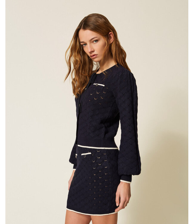 TWINSET Short Jacquard-Knit Skirt