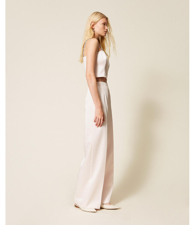 TWINSET Pantalon Palazzo en Duchesse