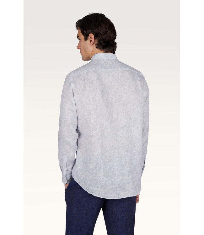 Chemise en Lin Motif Shark Paisley