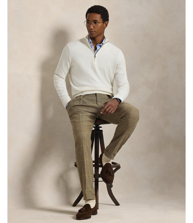 POLO RALPH LAUREN Cotton Quarter-Zip Mockneck Sweater