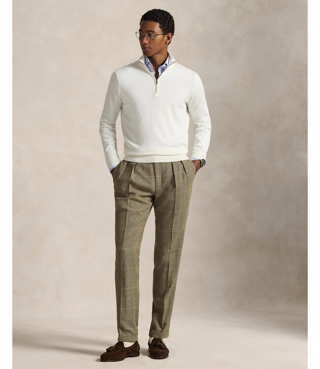 POLO RALPH LAUREN Cotton Quarter-Zip Mockneck Sweater