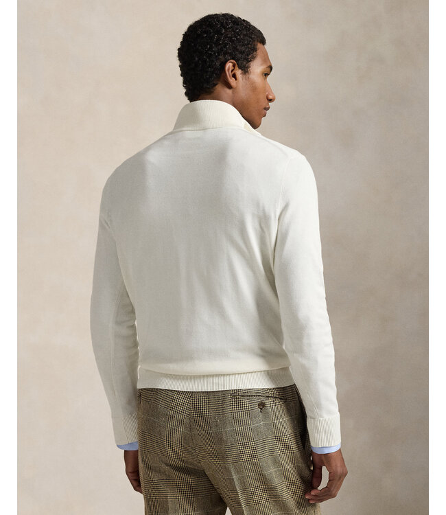 POLO RALPH LAUREN Cotton Quarter-Zip Mockneck Sweater