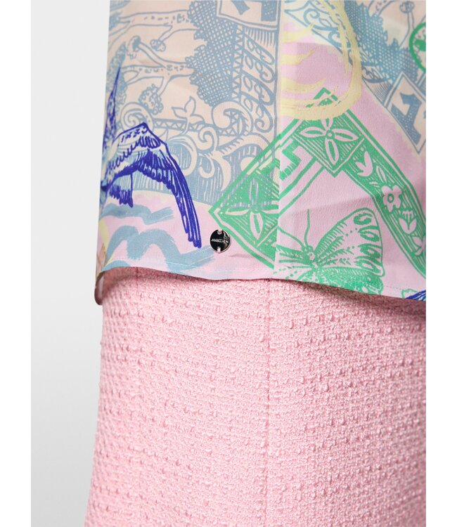 MARC CAIN Shirt Blouse with Stamp Print