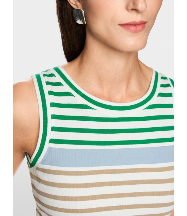 MARC CAIN Top rayé en coton stretch