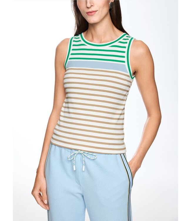 MARC CAIN Top rayé en coton stretch