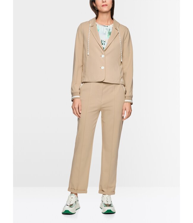 MARC CAIN Sporty Blazer with Striped Details