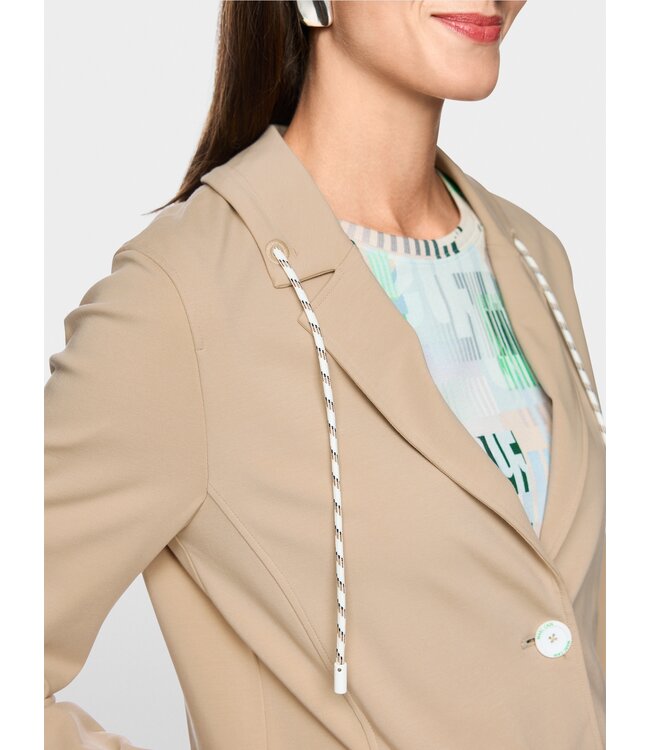 MARC CAIN Sporty Blazer with Striped Details