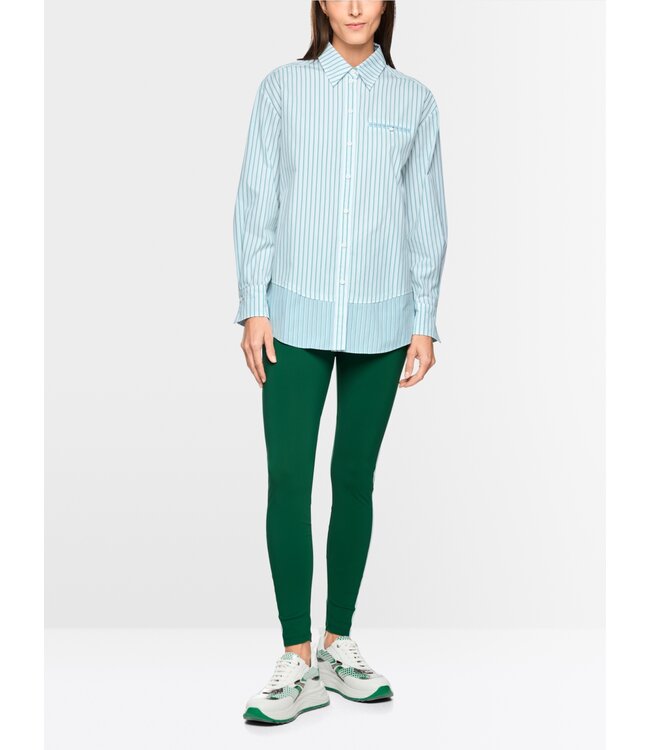 MARC CAIN Striped cotton shirt blouse