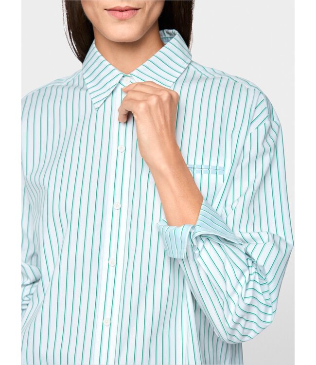 MARC CAIN Striped cotton shirt blouse