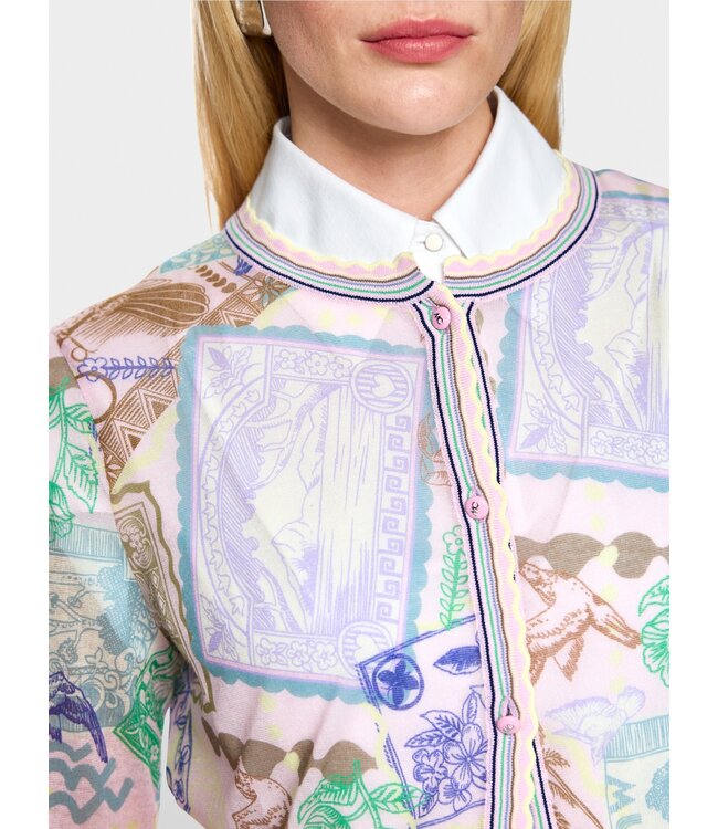 MARC CAIN Knitted in Germany’ printed cardigan