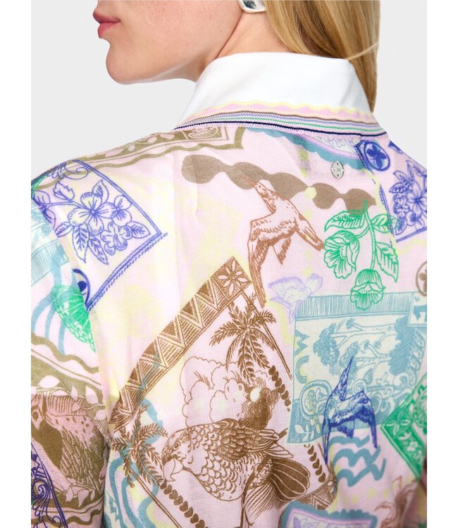 MARC CAIN Knitted in Germany’ printed cardigan