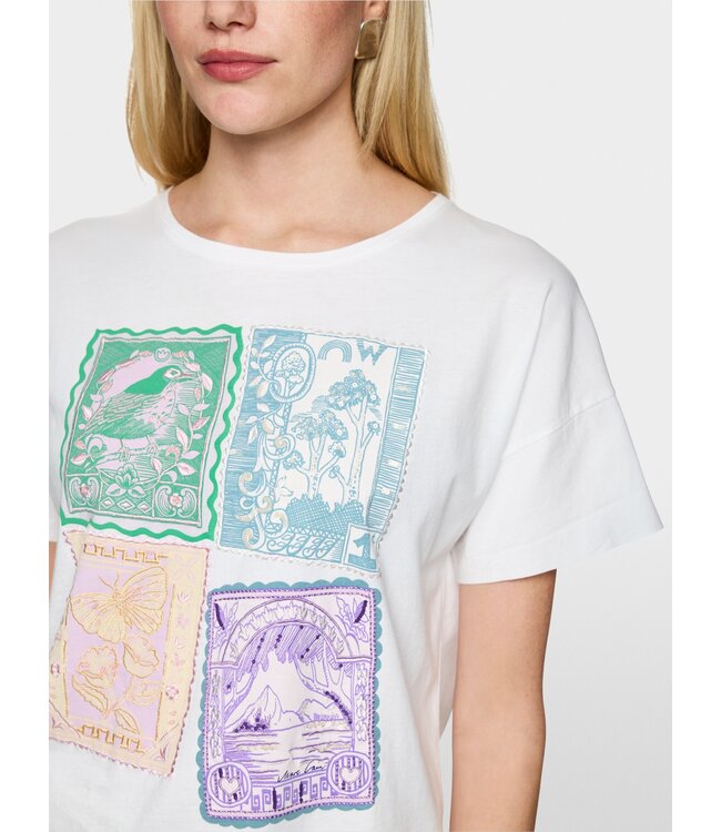 MARC CAIN T-shirt en coton orné