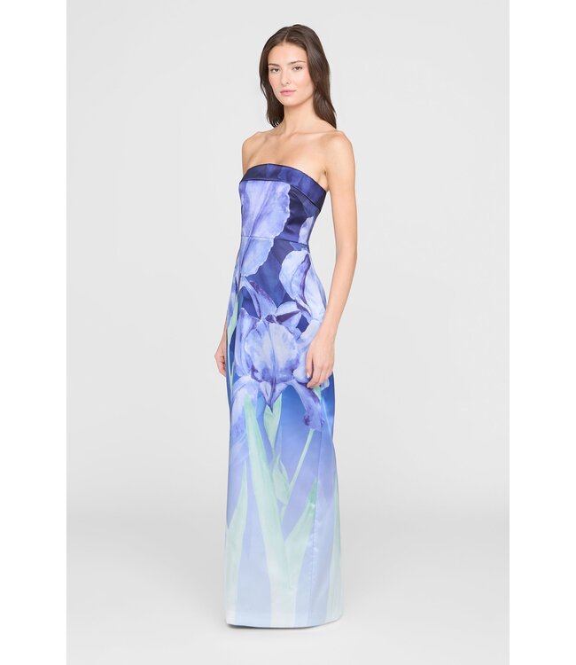 Theia Cyrilla Strapless Column Gown