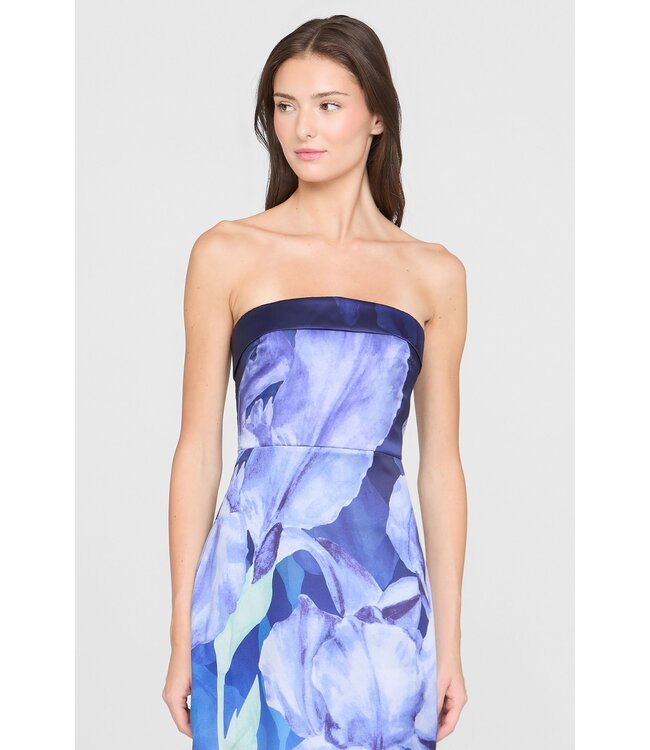 Theia Cyrilla Strapless Column Gown