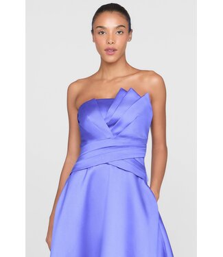 Theia Robe longue mikado asymétrique Coco