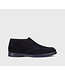DOUCAL'S Blue suede desert boot with sheepskin lining