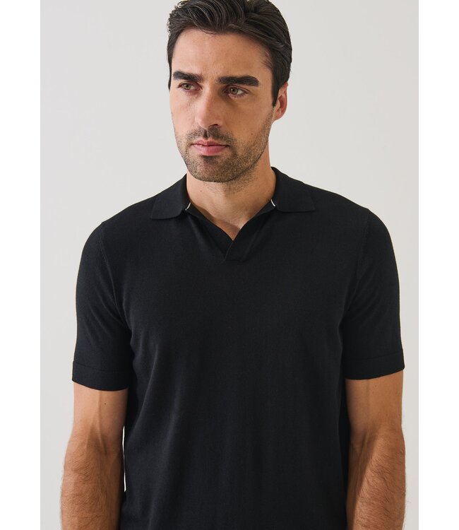 Patrick Assaraf Cotton-Cupro Open Polo