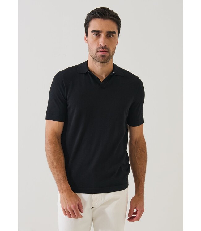 Patrick Assaraf Cotton-Cupro Open Polo