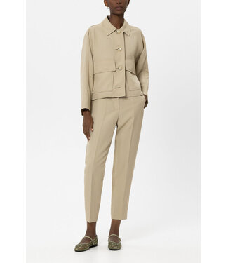 LUISA CERANO Linen Blend Cape Jacket