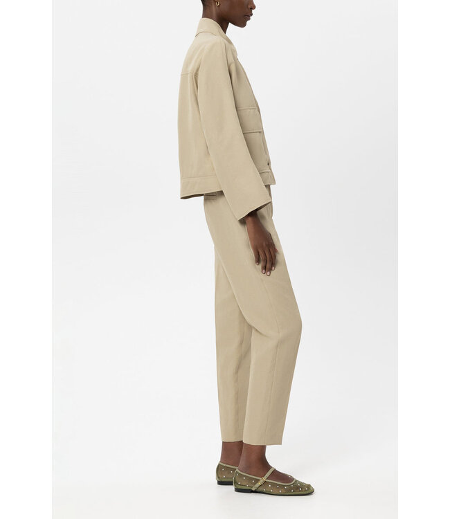 LUISA CERANO Linen Blend Cape Jacket