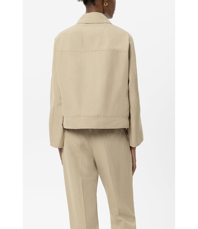 LUISA CERANO Linen Blend Shirt Jacket