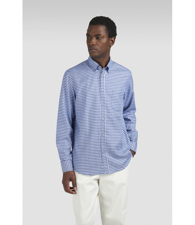 PAUL & SHARK Cotton shirt with checkered pattern