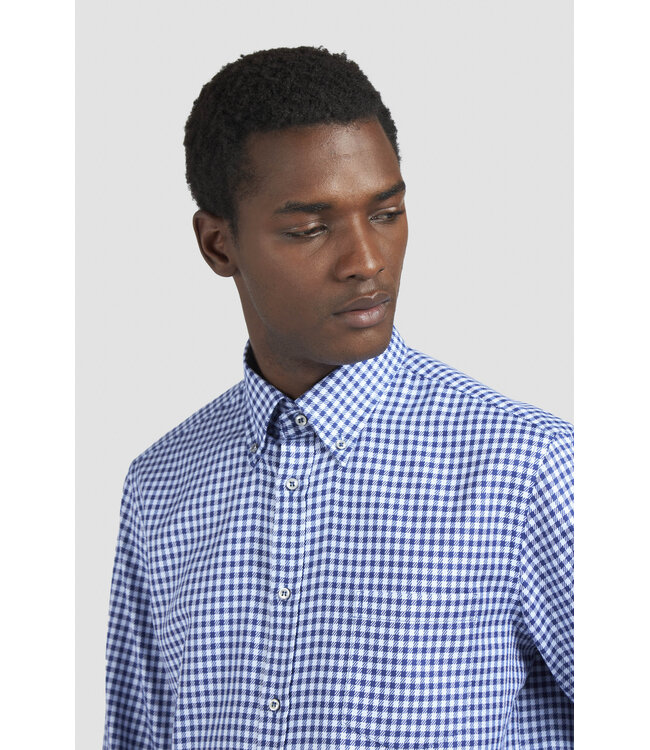 Chemise en coton à motif à carreaux