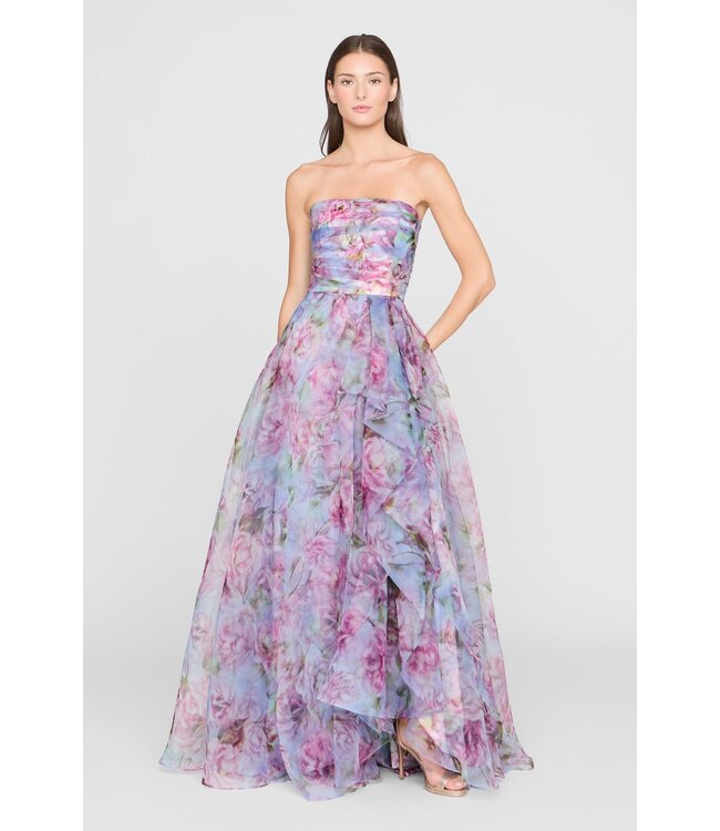 Theia Fahreta Strapless Gown