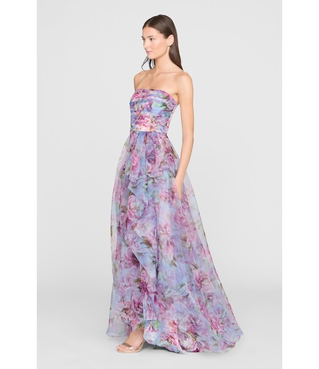 Theia Fahreta Strapless Gown