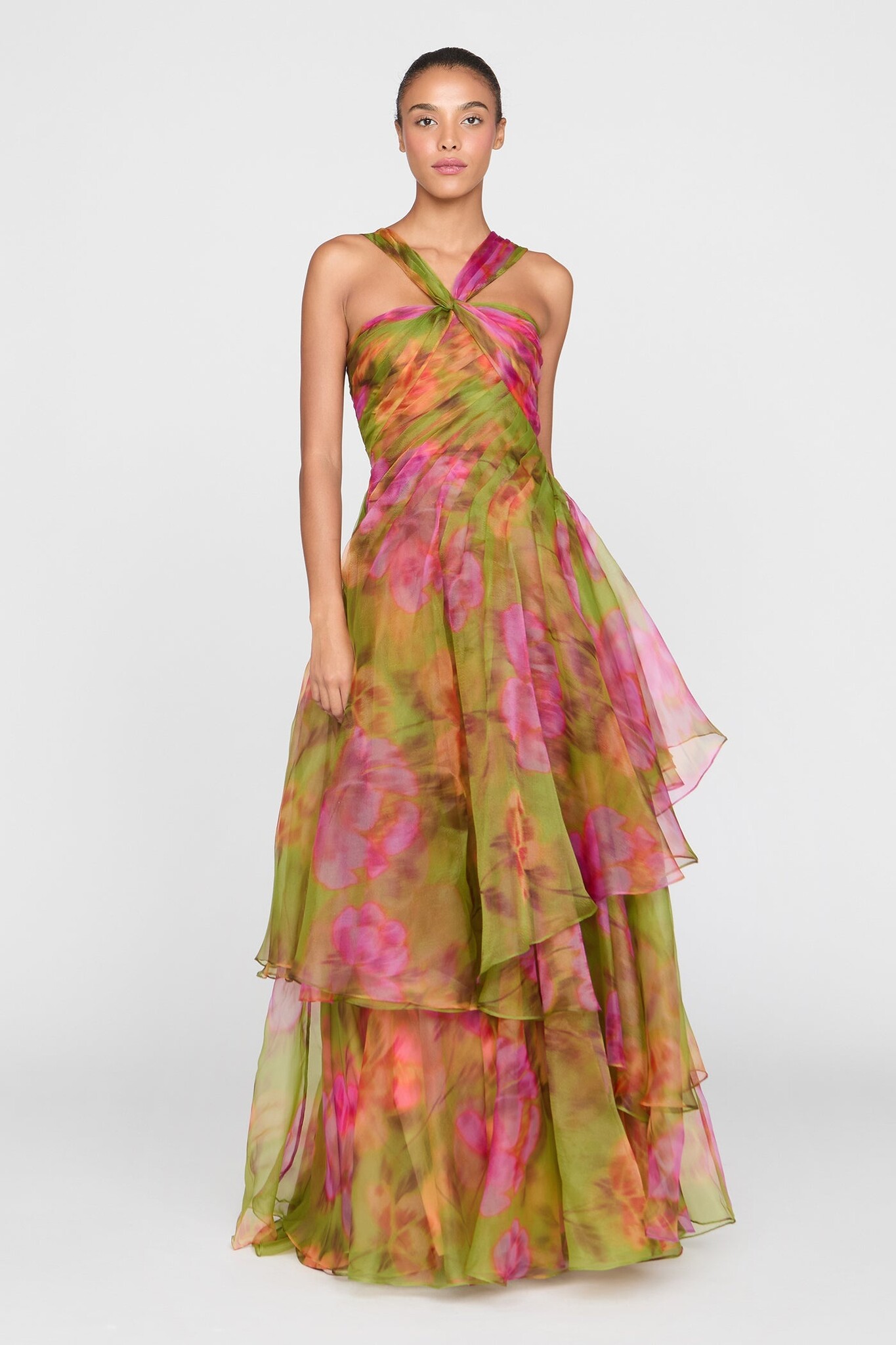 Rosalinda Twisted Halter Gown