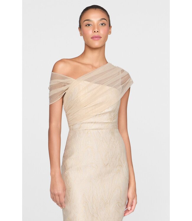 Theia Robe colonne drapée Zara