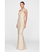 Theia Zara Draped Shawl Column Dress