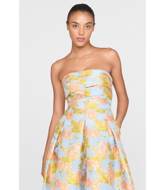 Theia Leia Jacquard Dress