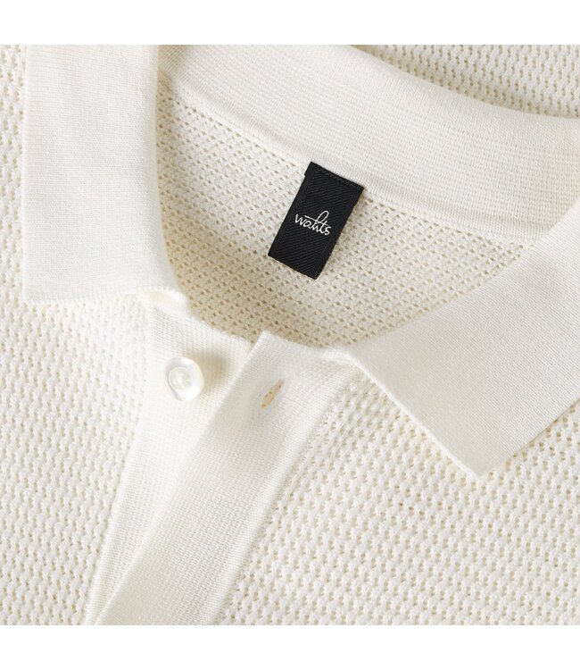 WAHTS Chemise manches courtes structurée en coton peigné